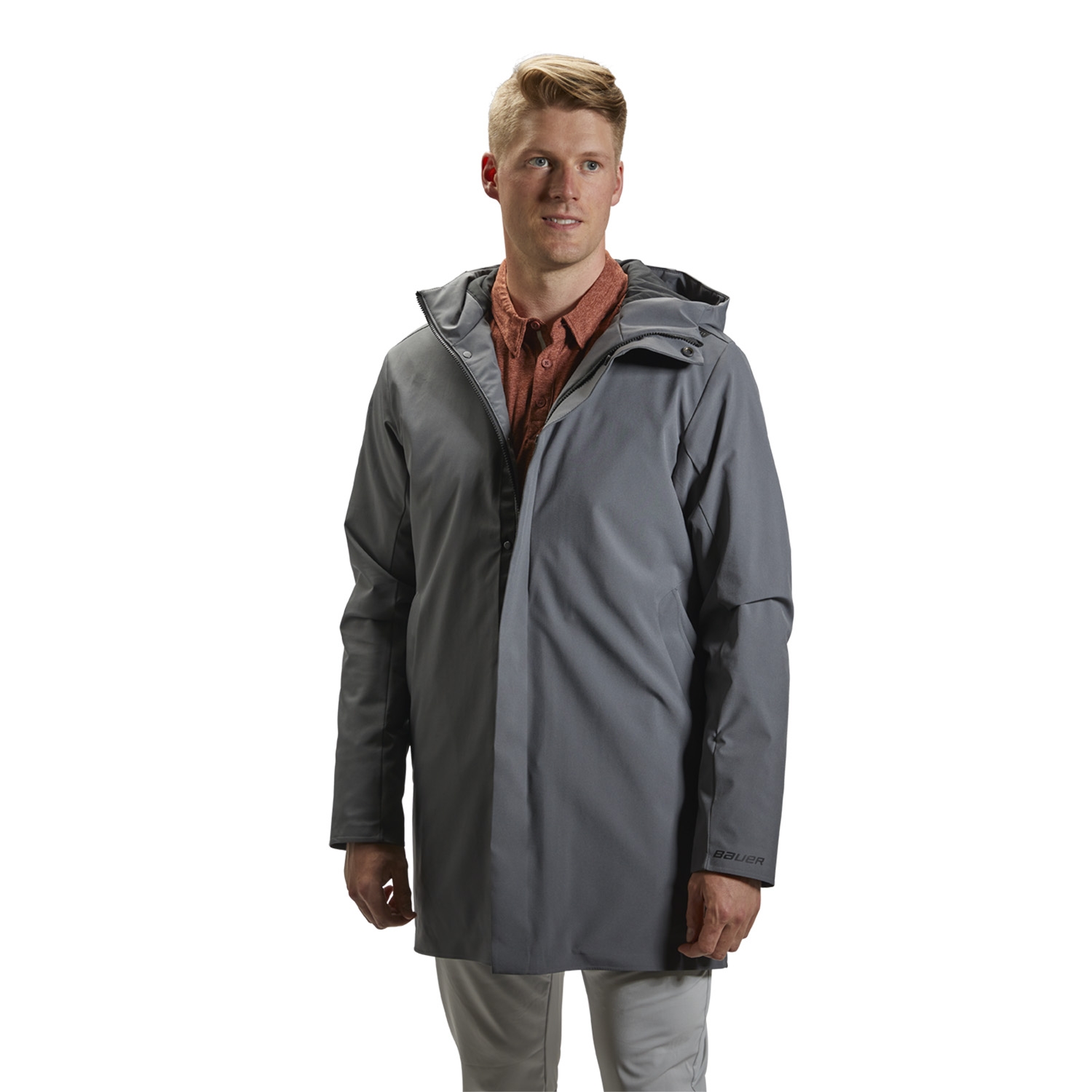 Picture of BAUER Team Travel Coat - gry - Sr