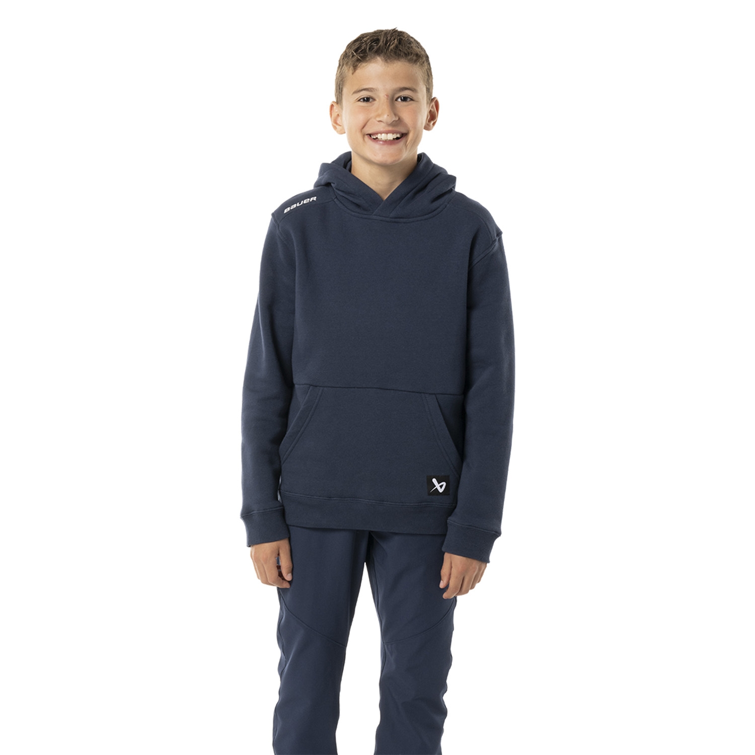 Picture of BAUER Team Hoodie Ultimate - nav - Yth.