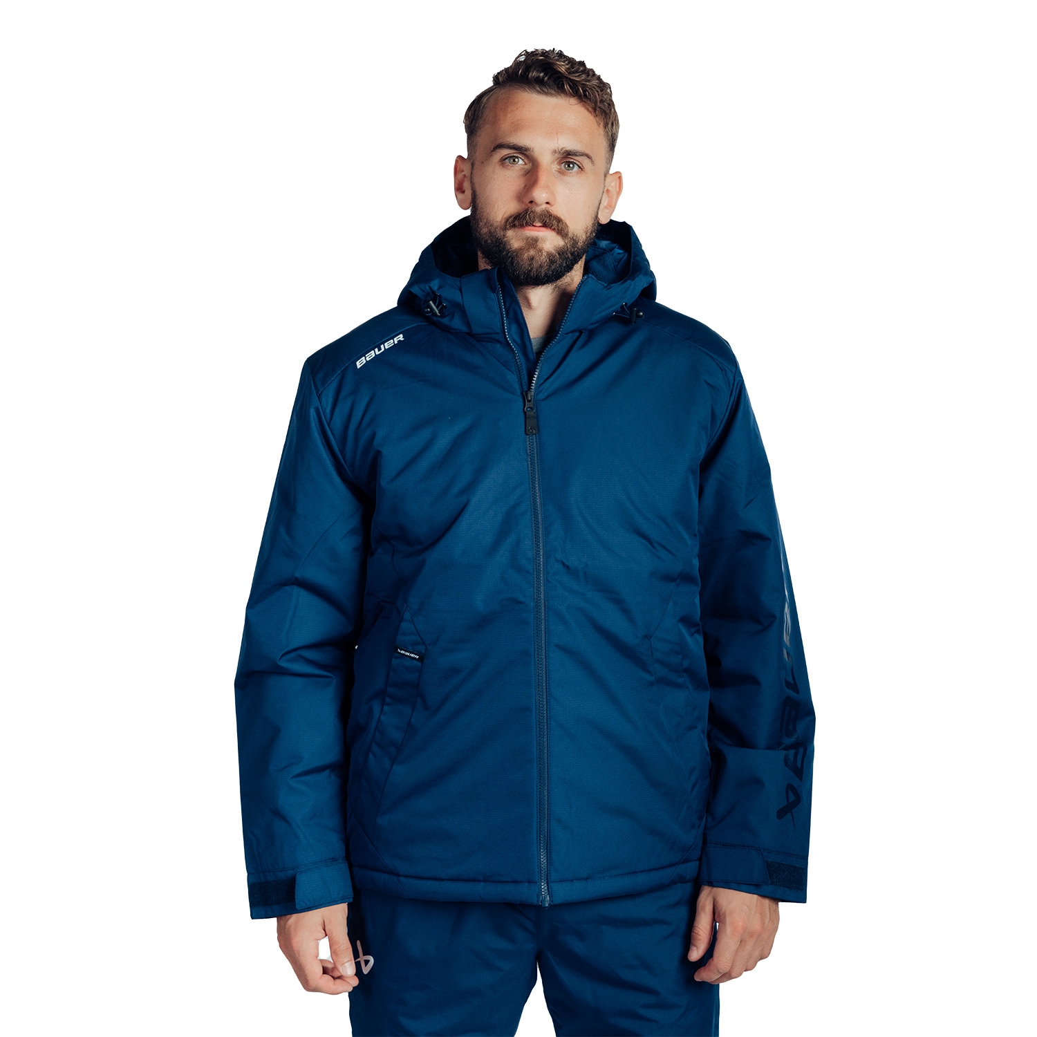 Picture of BAUER Team Heavyweight Jacket - nav - Sr.