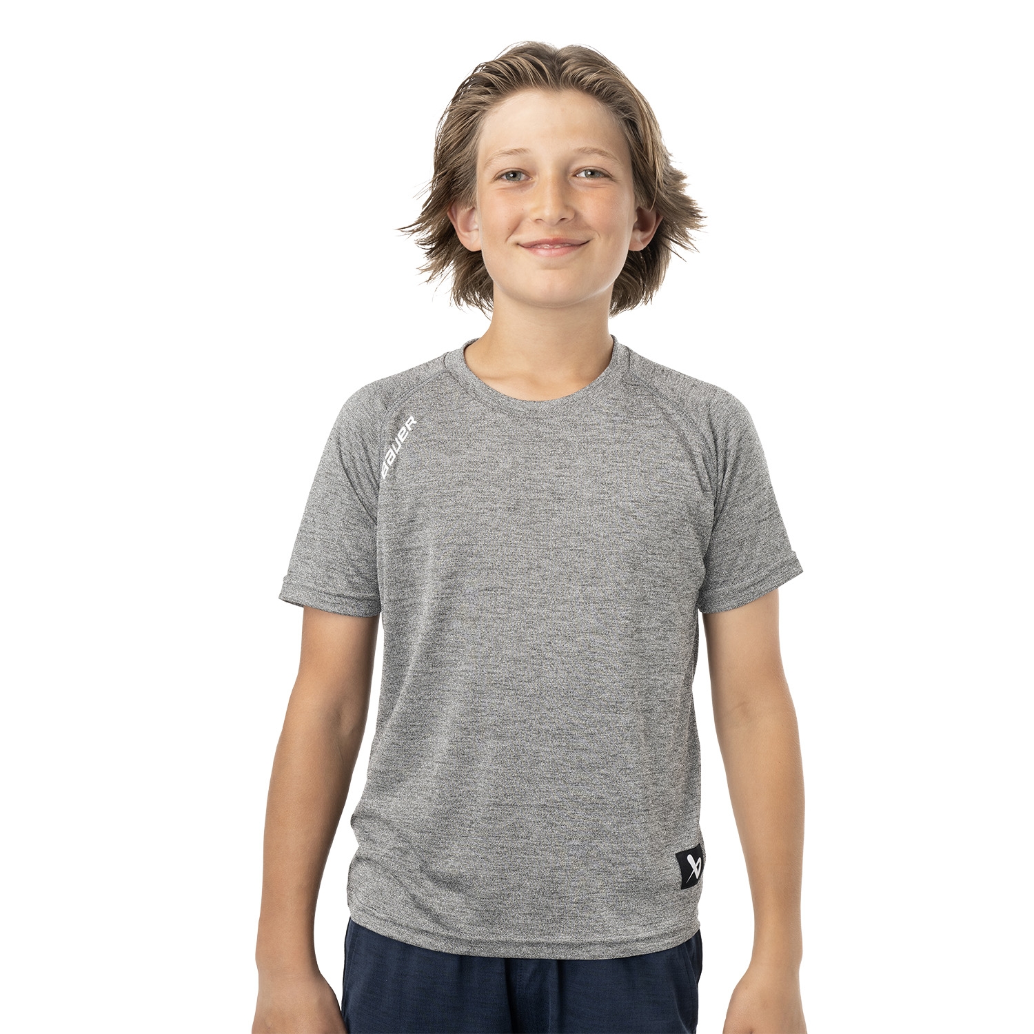 Picture of BAUER Team Tech Tee - gry - Yth.