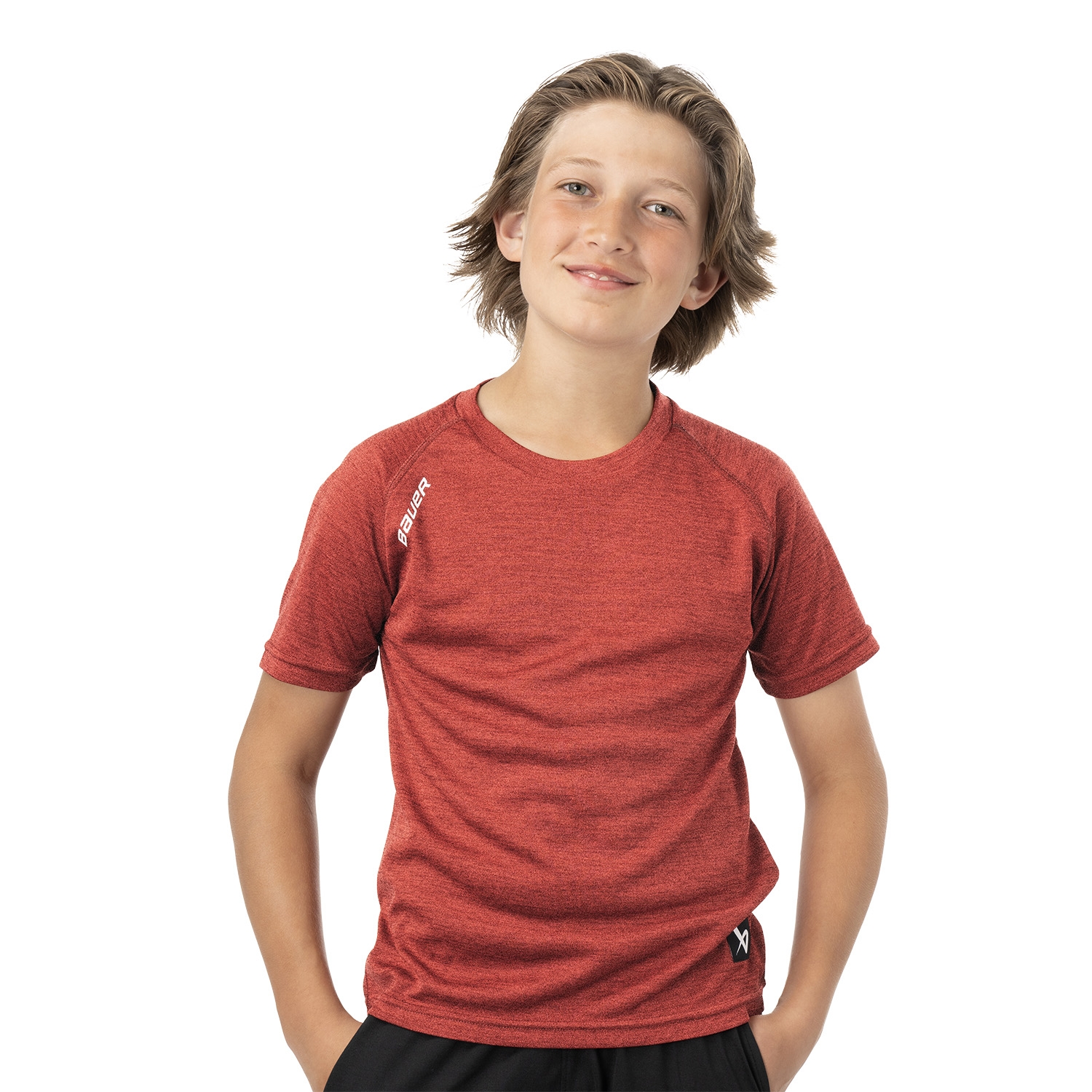 Picture of BAUER Team Tech Tee - red - Yth.