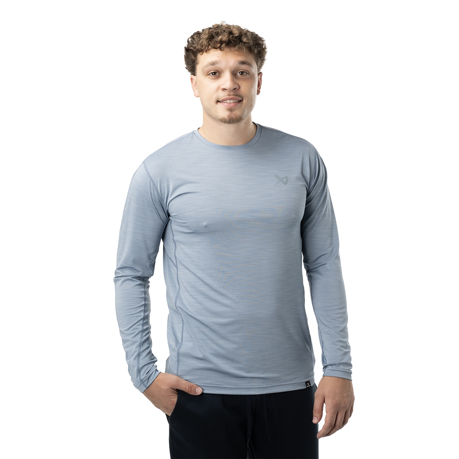 Picture of BAUER FLC LS Tech Tee - blu - Sr.