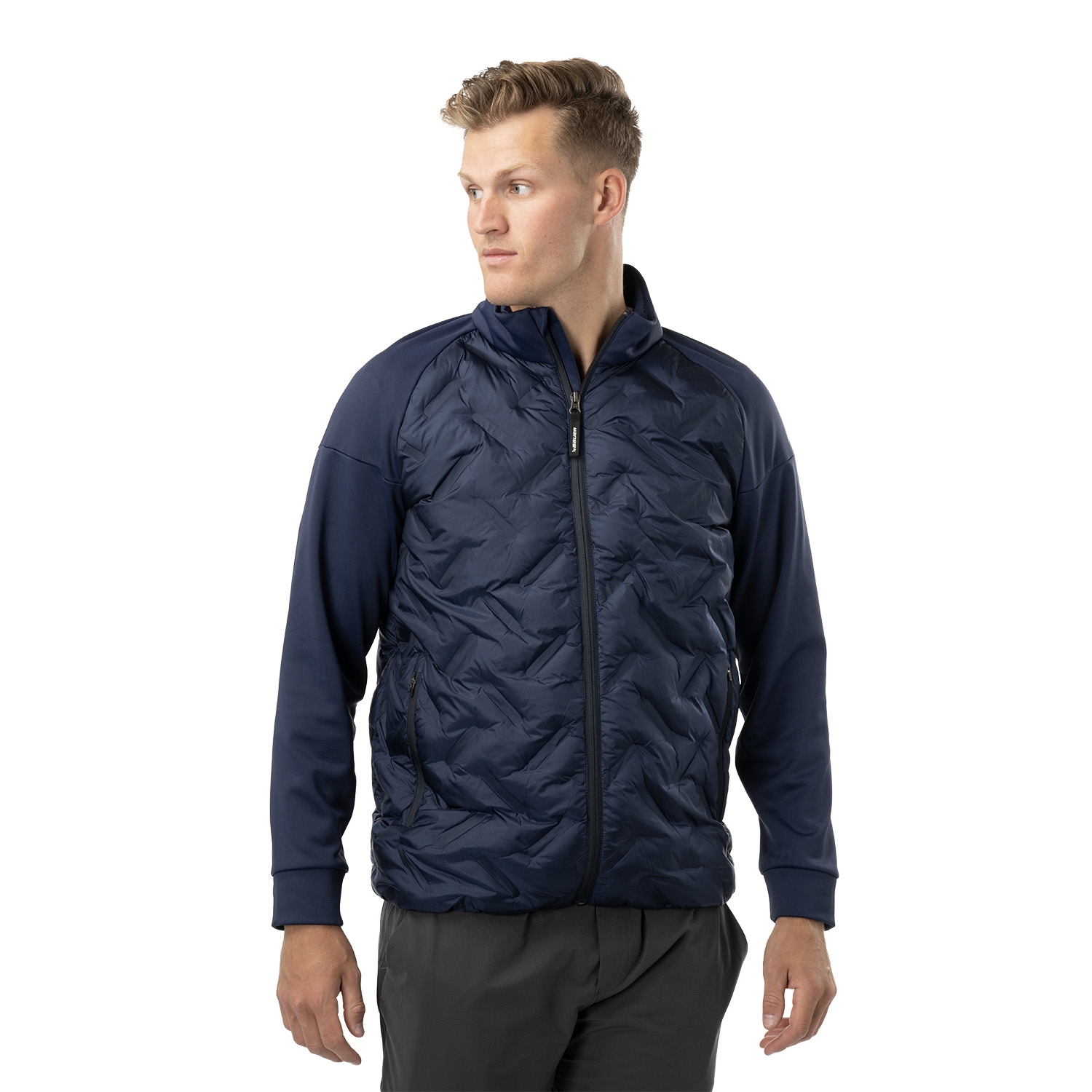 Picture of BAUER FLC Core Hybrid Jacket - nav - Sr.