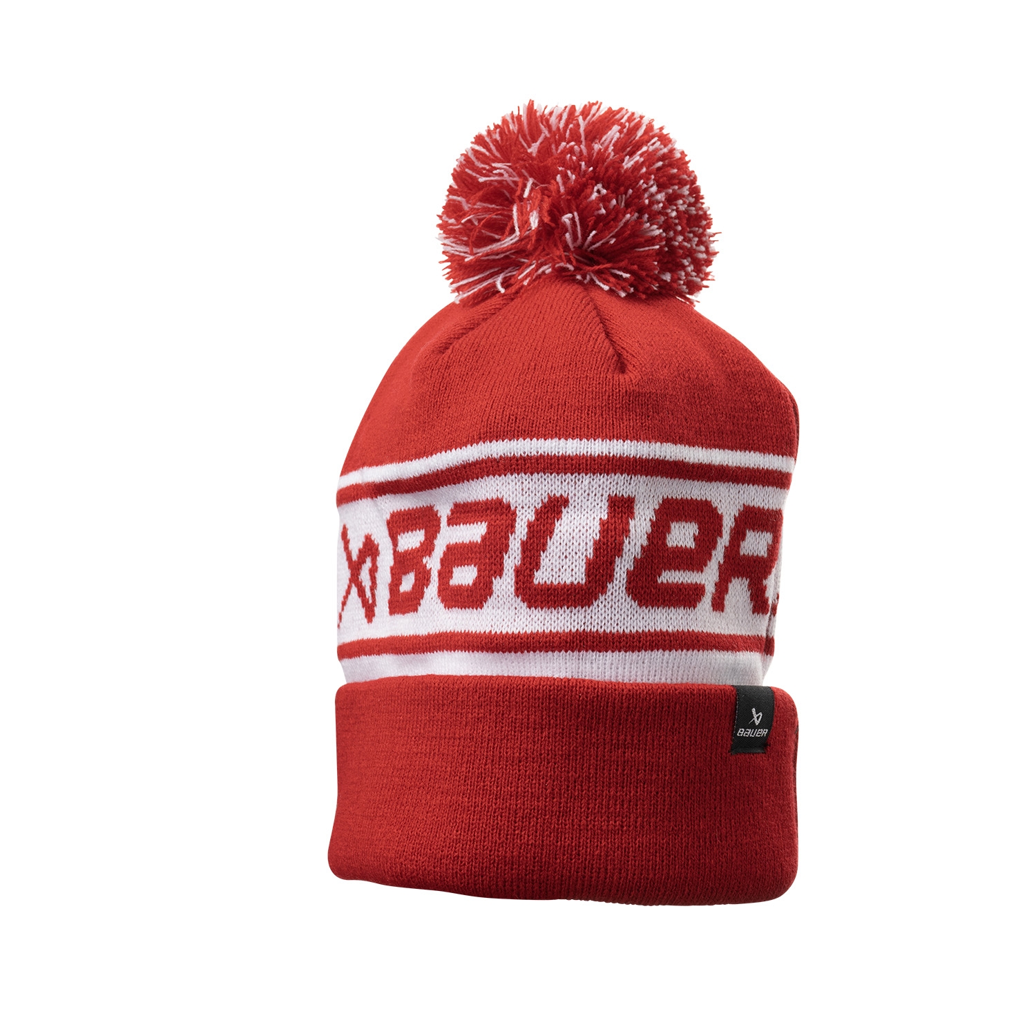 Picture of BAUER Team Ripped Pom Knit - red