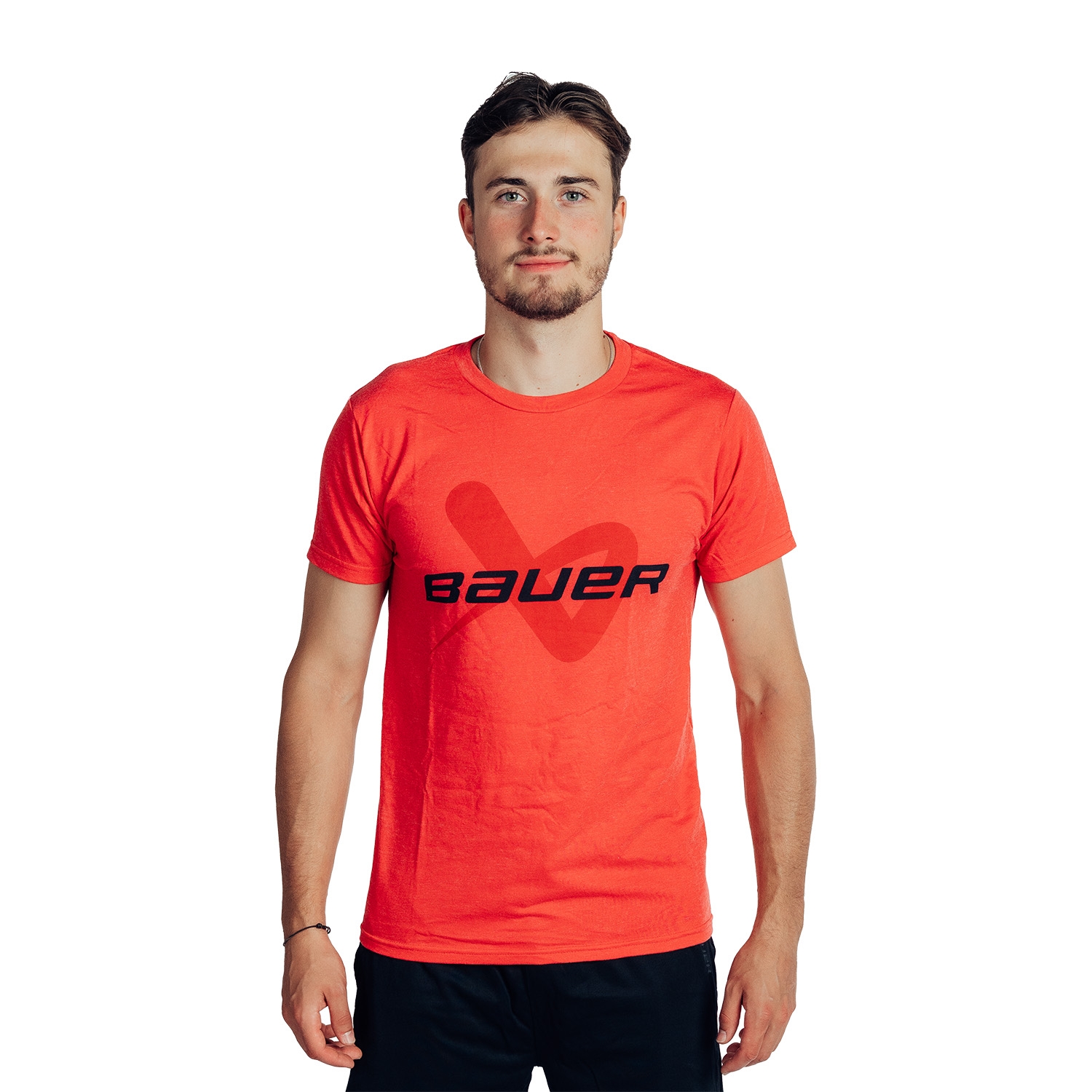 Picture of BAUER Core Lockup Tee - red - Sr.