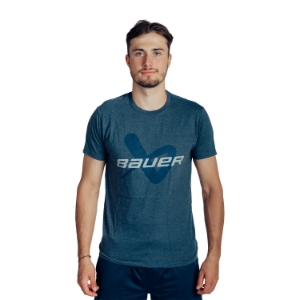 Picture of BAUER Core Lockup Tee - nav - Sr.