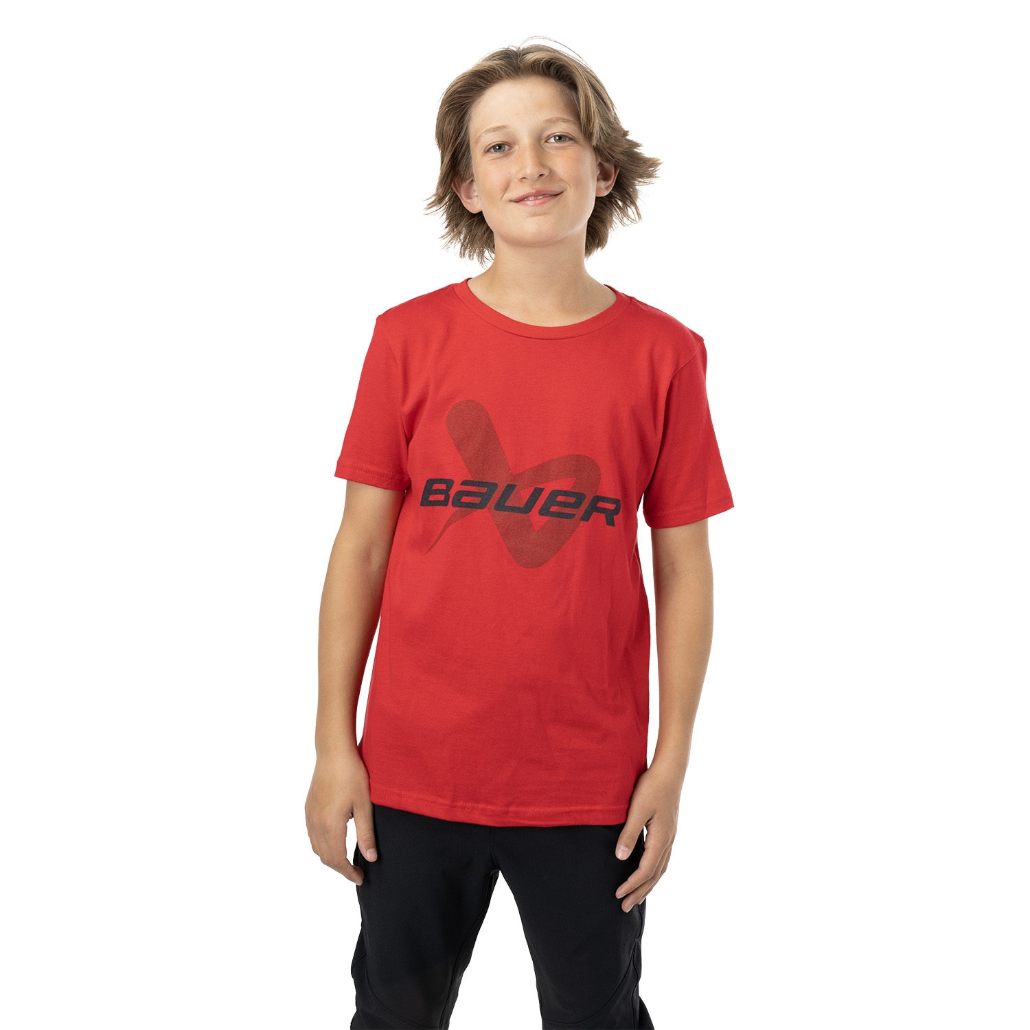 Picture of BAUER Core Lockup Tee - red - Yth.