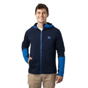 Picture of BAUER FLC Full Zip Colorblock - nav - Sr.