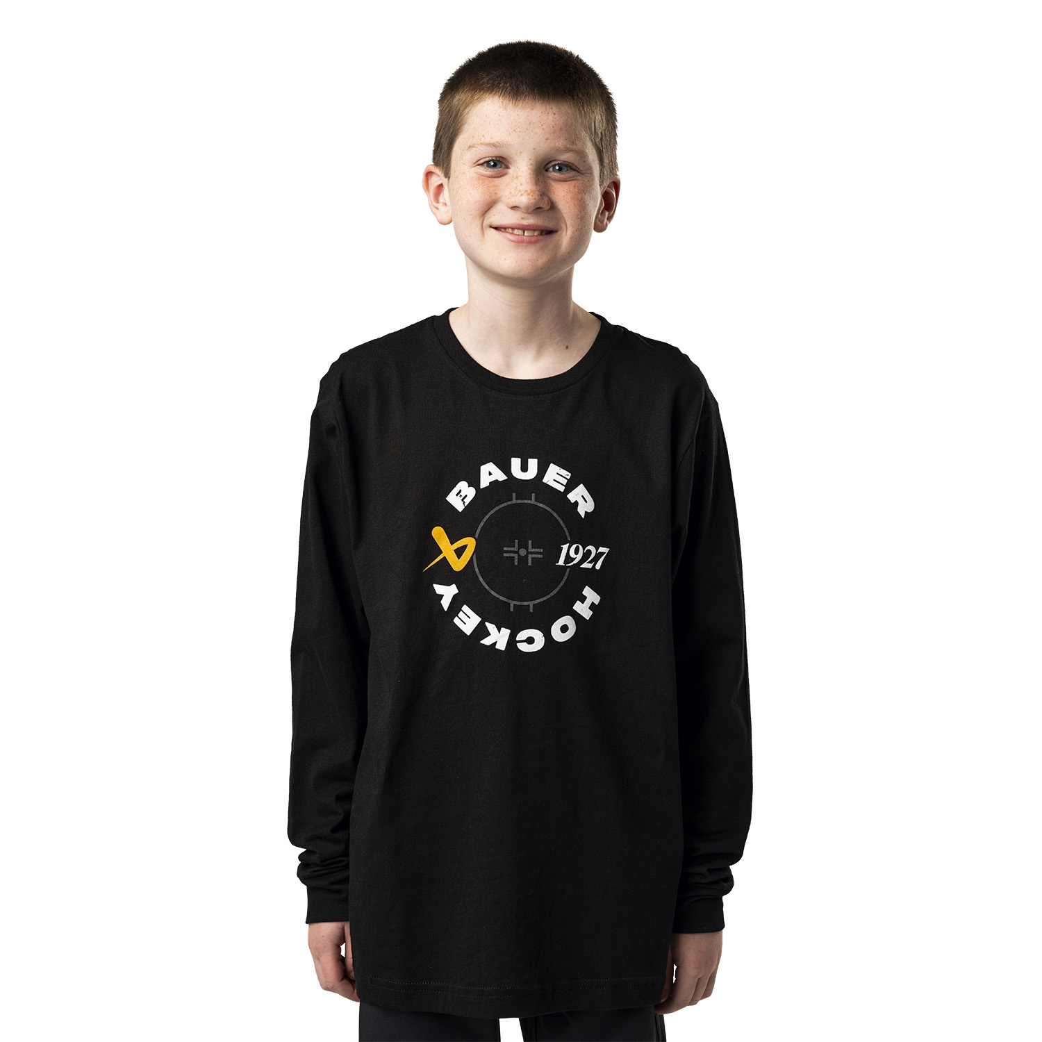 Picture of BAUER Longsleeve Tee Graphic - blk - Yth.