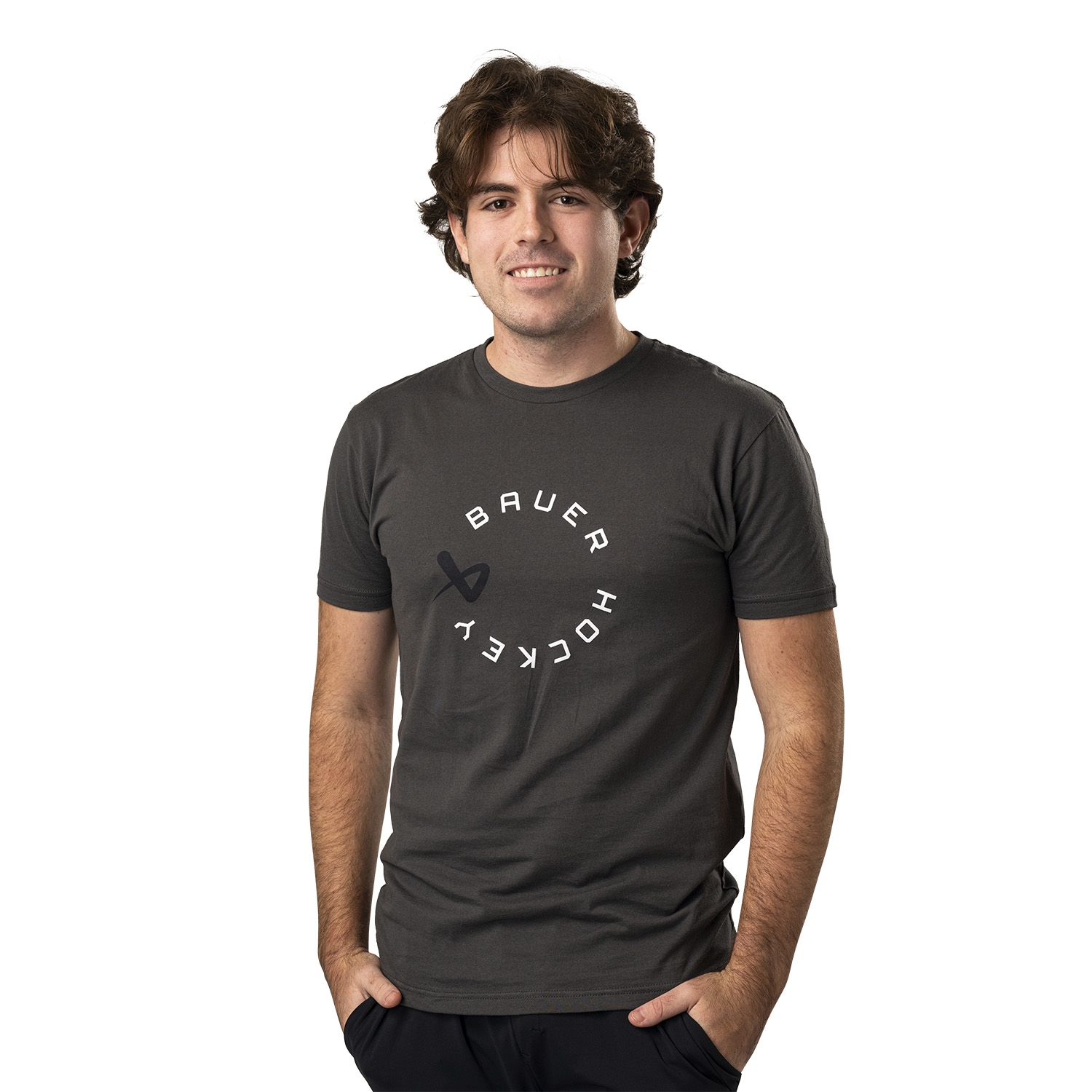 Picture of BAUER Tee Graphic - dgy - Sr.