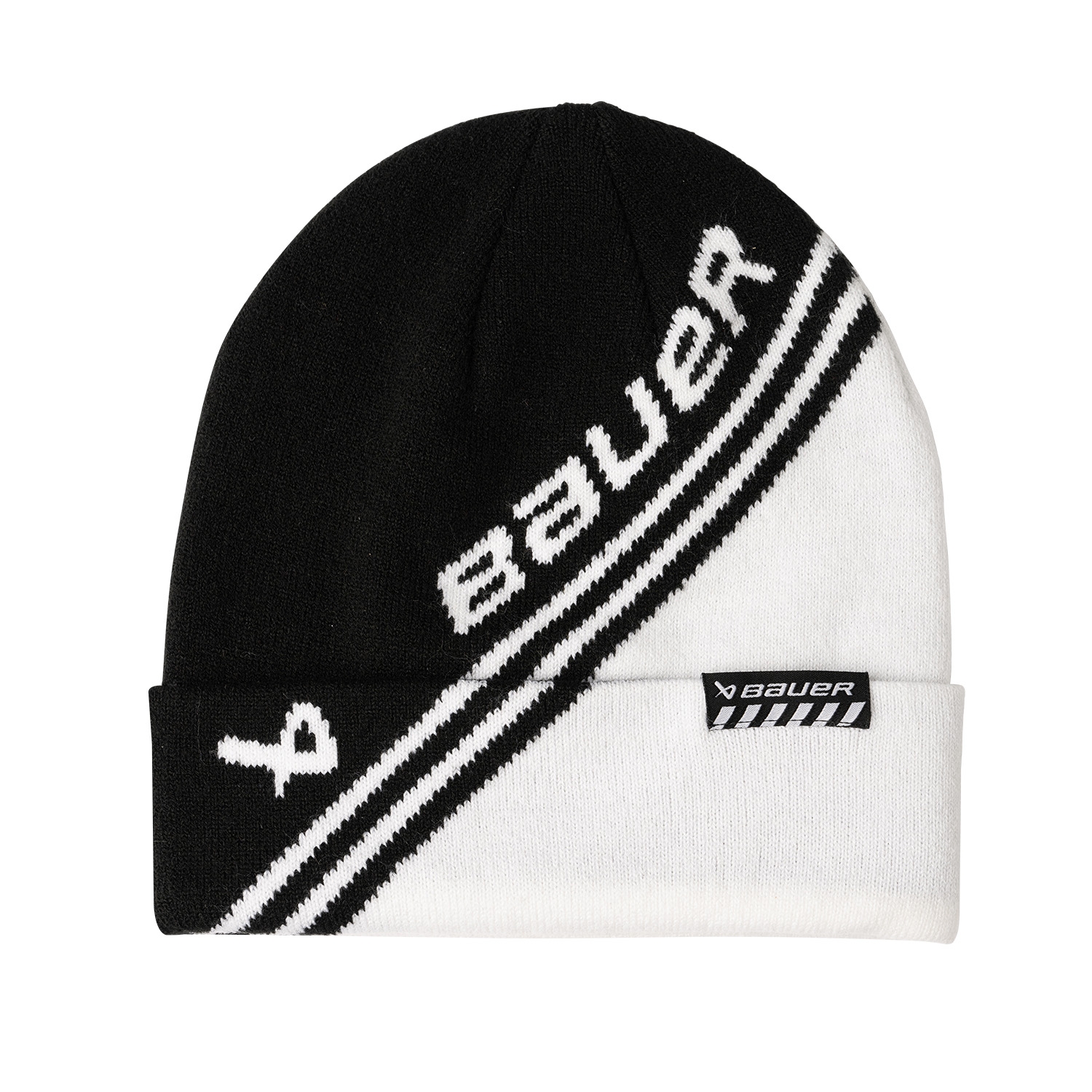 Picture of BAUER Toque Colorblock - blk/wht - Sr.