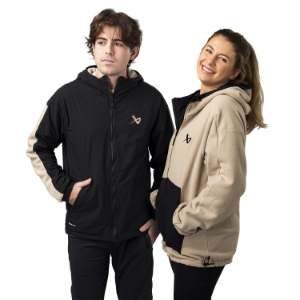 Picture of BAUER FLC Reversable Jacket - blk/bei - Sr.