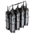 Picture of SHER-WOOD Metal Bottlerag incl. 8 blk bottles