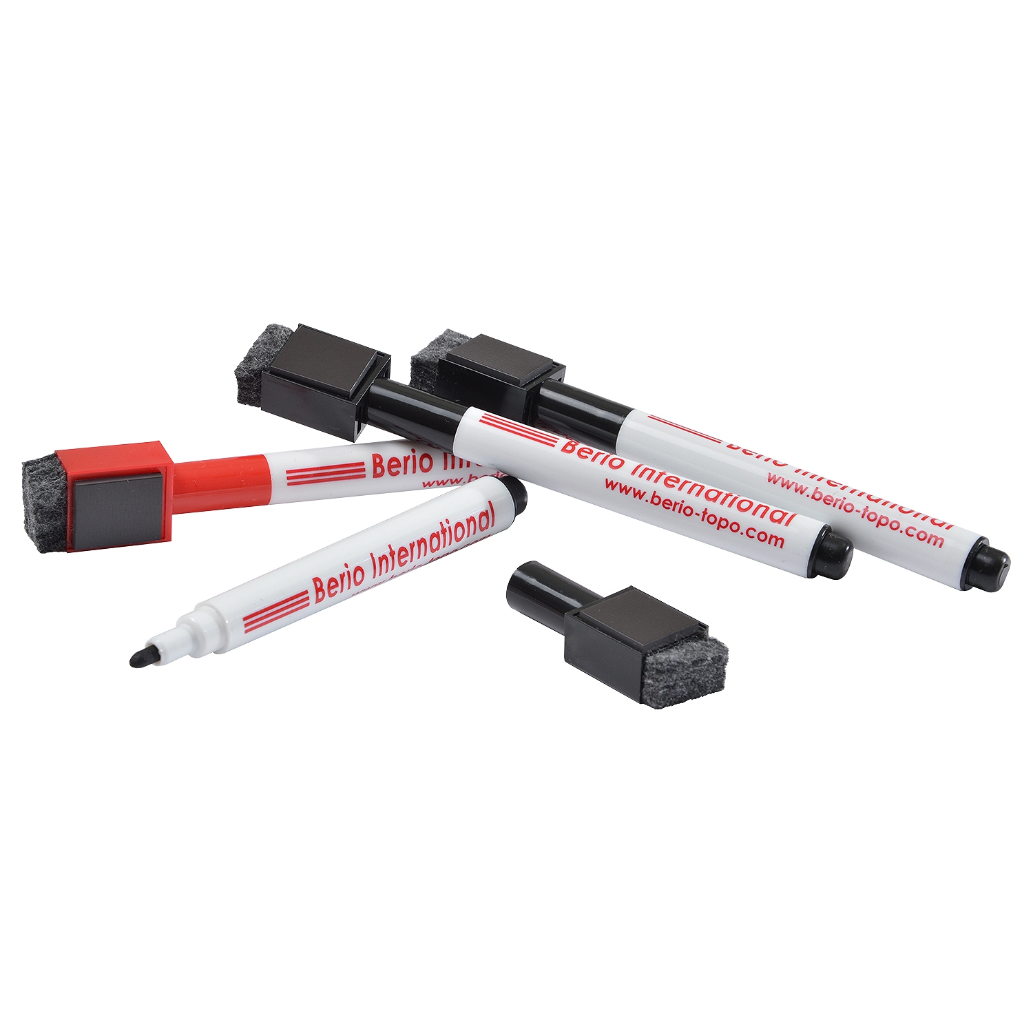 Picture of BERIO Ersatzstift für Coachtafel - 4er Pack (3x schwarz, 1x rot)