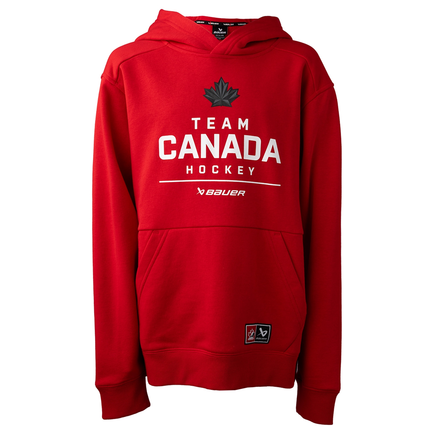 Picture of BAUER Hockey Canada Stacked Hoodie - red - Yth.