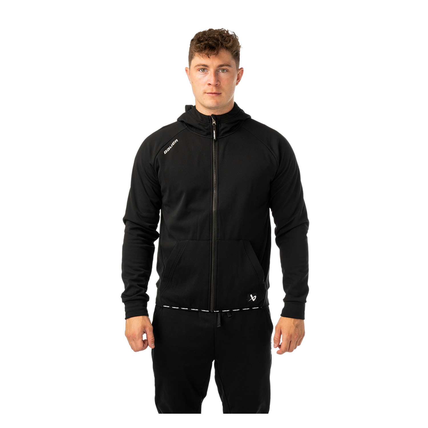 Picture of BAUER Fleece Zip Hoodie Team - blk - Sr.