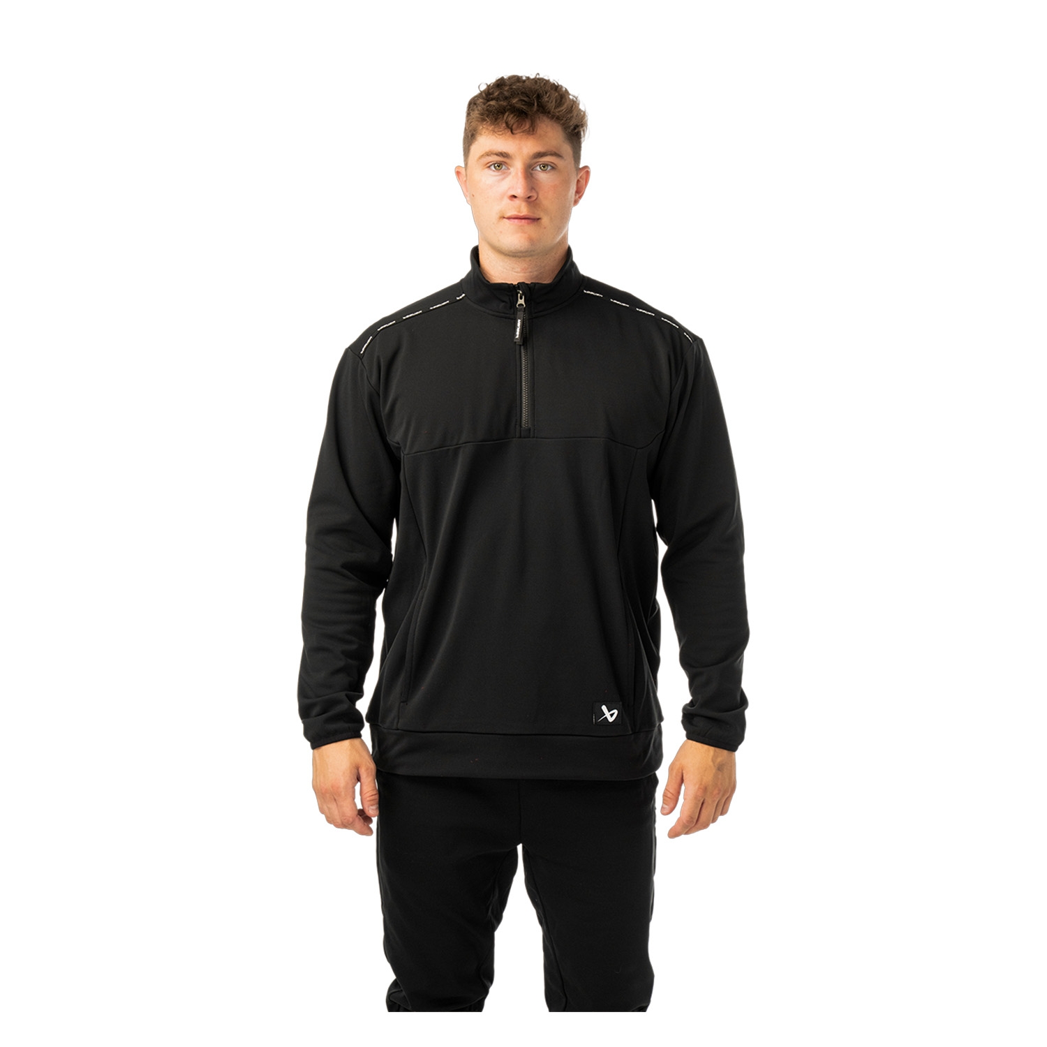 Picture of BAUER 1/2 Zip Fleece Team - blk - Sr.