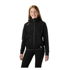 Picture of BAUER Fleece Zip Hoodie Team - blk - Yth.