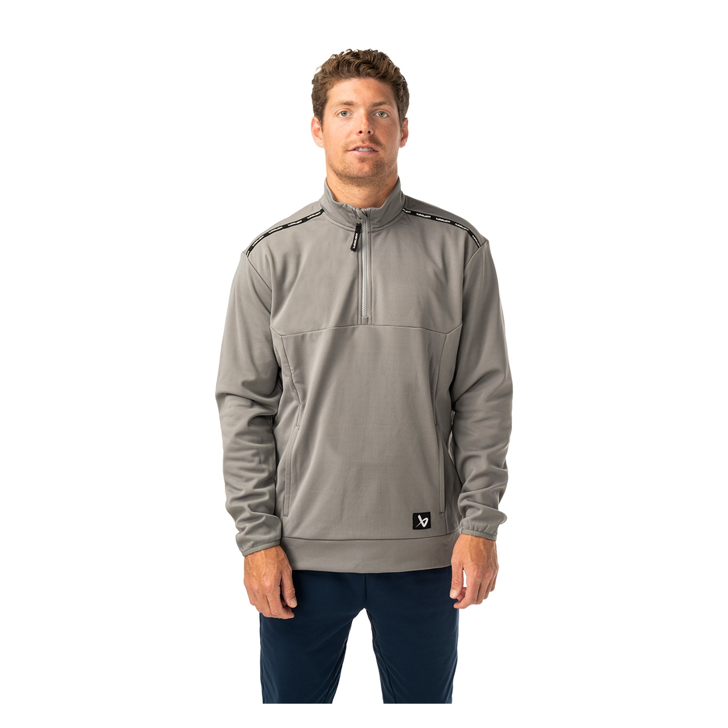 Picture of BAUER 1/2 Zip Fleece Team - gry - Sr.